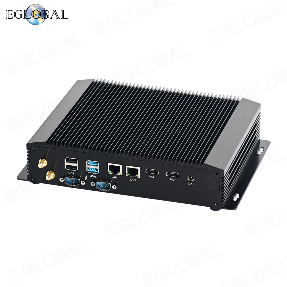 EGLOBAL 10th Gen Industrial Fanless Mini PC Intel Core i7-1065G7/i5-1035G4 32G RAM 512G SSD Indutrial Computer HDMI 2*LAN 2*COM