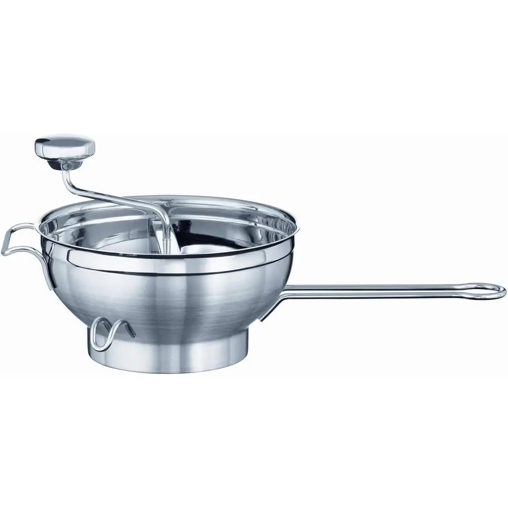 

16252 StainlSteel ood Mill with Handle, Bowl Rests & 2 Grinding Disc Sieves