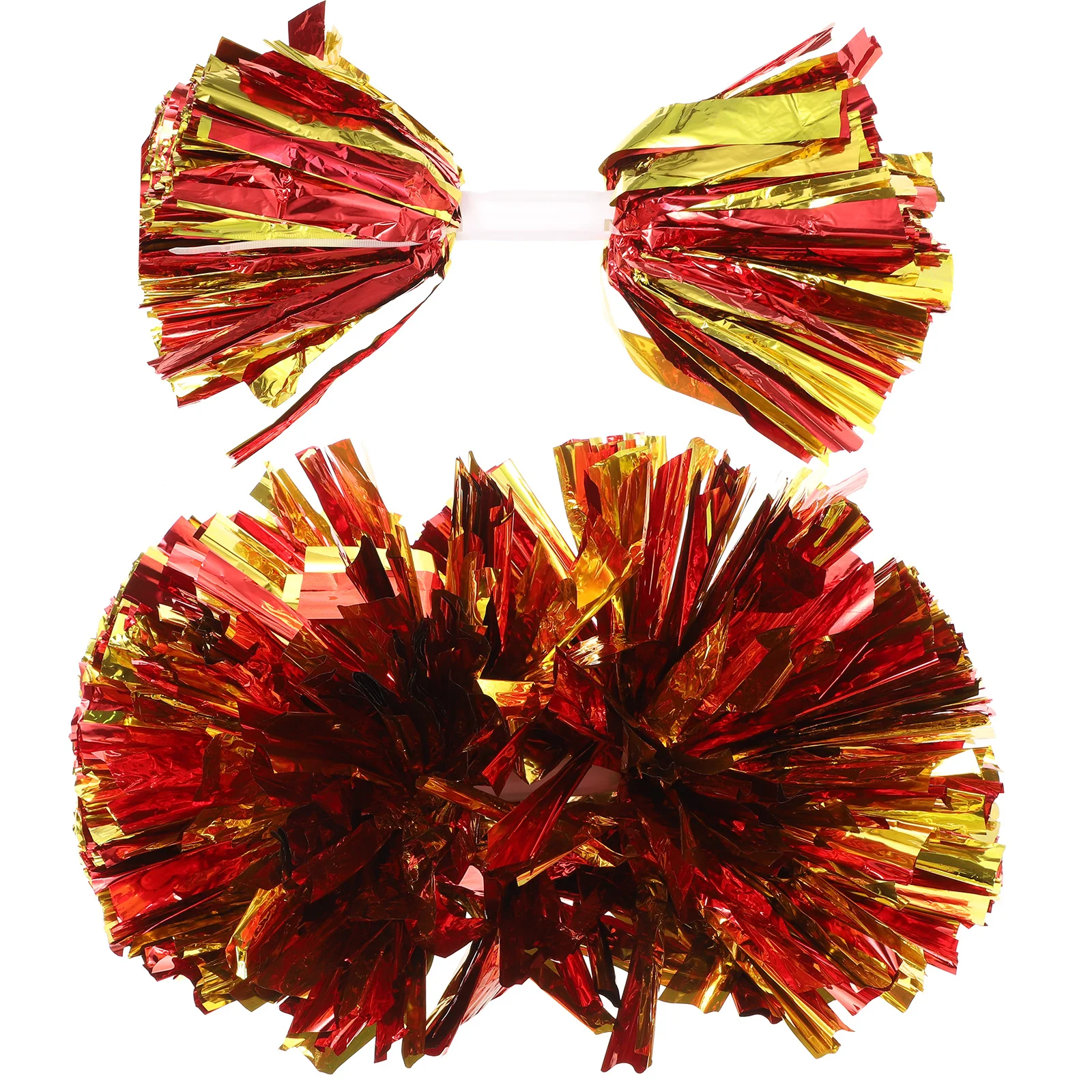 

2Pcs Shiny Performance Pom Poms Lightweight Cheer Poms for Gymnastics Parties Fundraisers Spirit Wear Dance