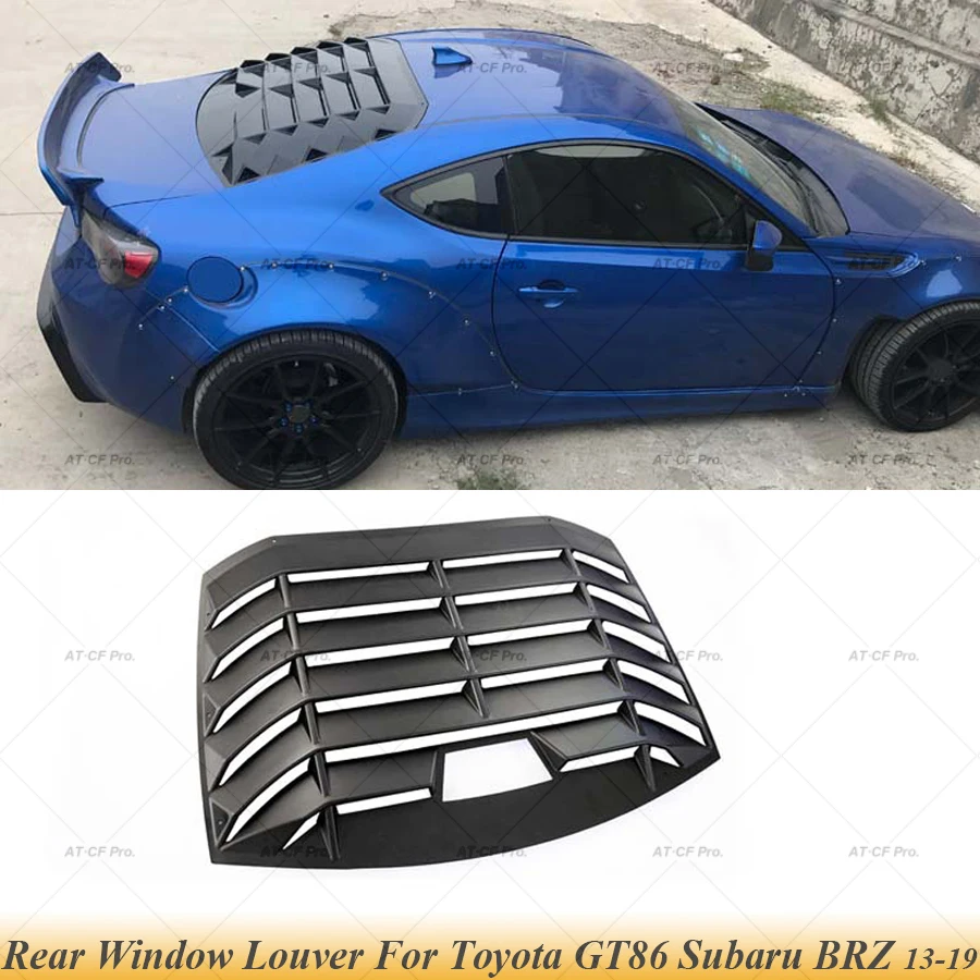 For Toyota GT86 Subaru BRZ Air Outlet Diffuser Back Shutter Car Rear Window Louver Top Wing Spoiler Body Kits 2013-2019