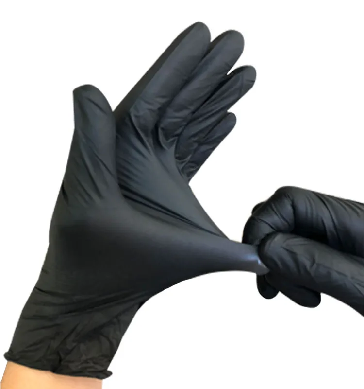 Gants de tatouage en latex NitCarter, noir, étanches en continu, S, M, L, accessoires de tatouage, 100 pièces, 50 pièces, 10 pièces, 6 pièces