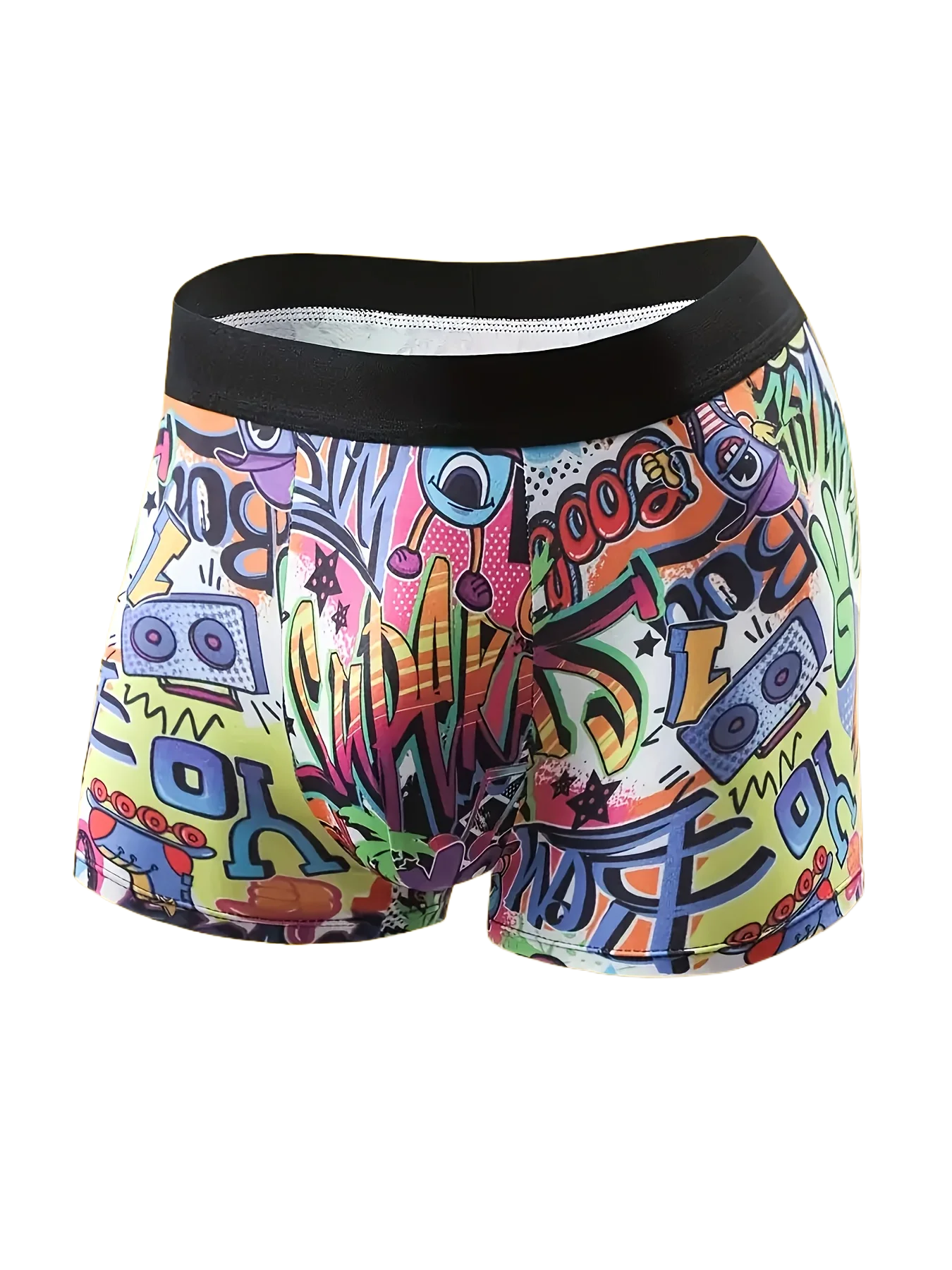 7pcs Random Fashionable Men Underwears, Comfortable, Soft, Fashionable, Printed, Casual and Versatile Men's Boxer Shorts image 3