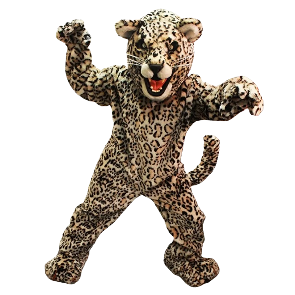 mascot Leapin' Leopard jaguar panther mascot costume fancy dress fancy costume cosplay theme mascotte carnival costume kits 985