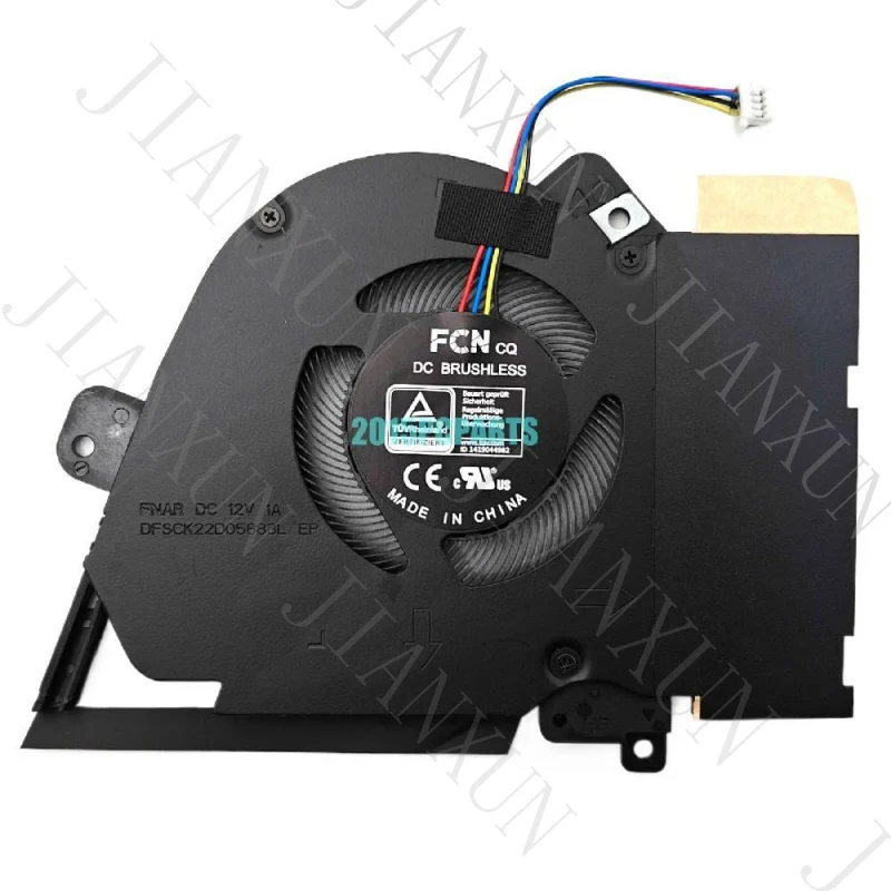 A+New GPU Cooling Fan for Asus TUF Dash F15 FX516 FX516P Air (RTX3070) Series DC12V 4Pin Gaming Laptop Cooler Replacement