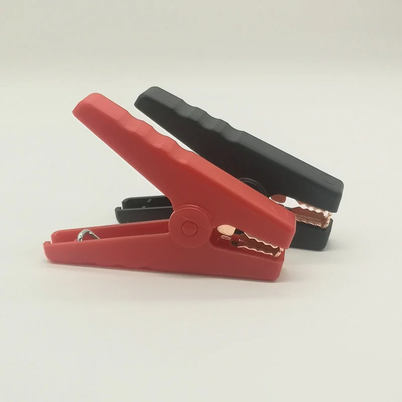 2pcs/Lot 100A Electrical Crocodile Alligator Car Battery Micro Insulated Clips Clamps Connector 90mm For Electric Project