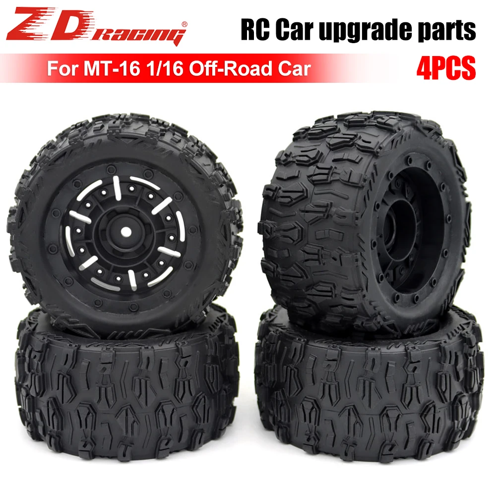 

ZD Racing 4PCS Rubber Tires 12mm For MT-16 SCY 16101 PRO 16102 PRO 1/16 RC Monster Truck