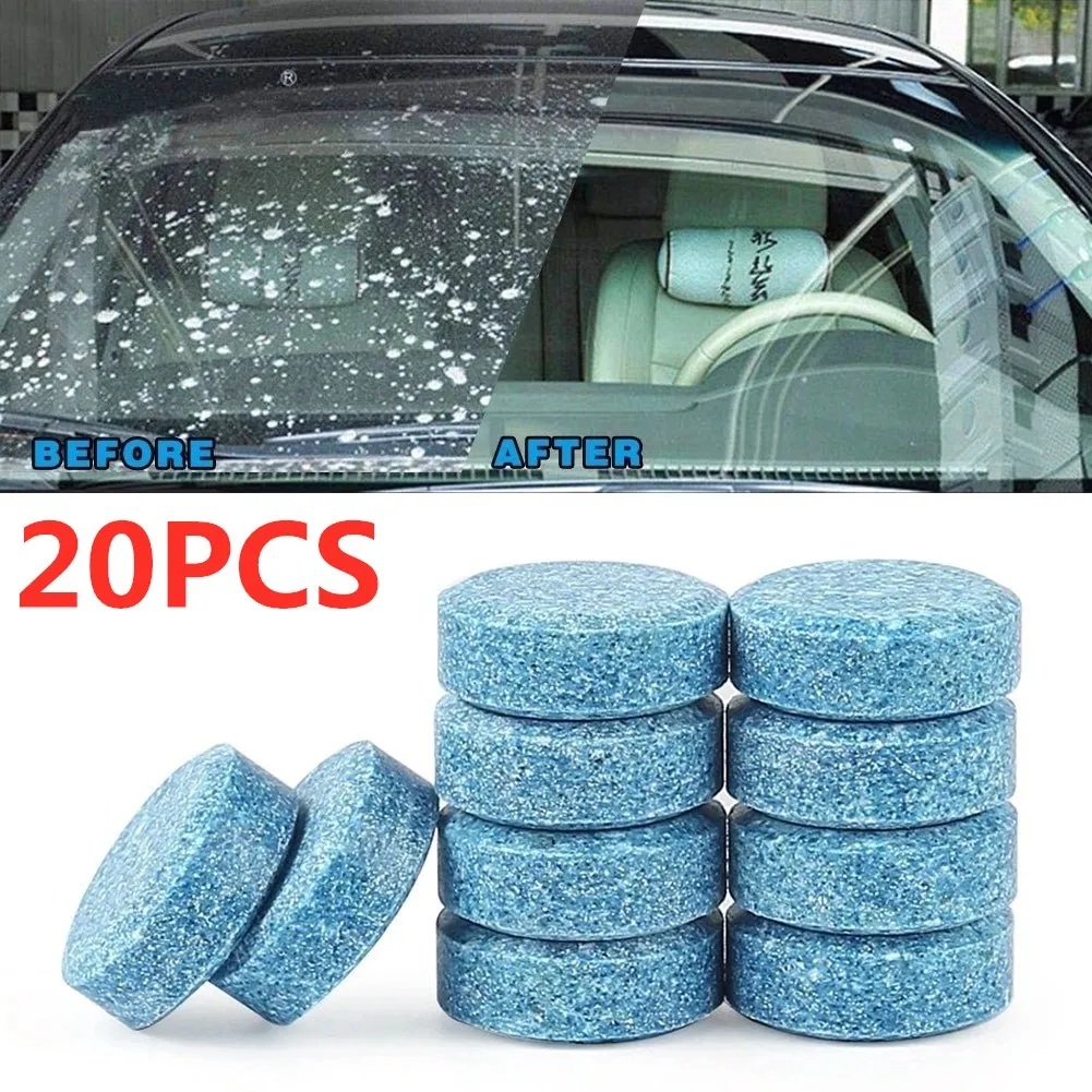 

5/10/20PCS Car Effervescent Tablets Windshield Cleaner Windscreen Wiper Cleaning Tabet Solid Washer Universal Home Toilet Window