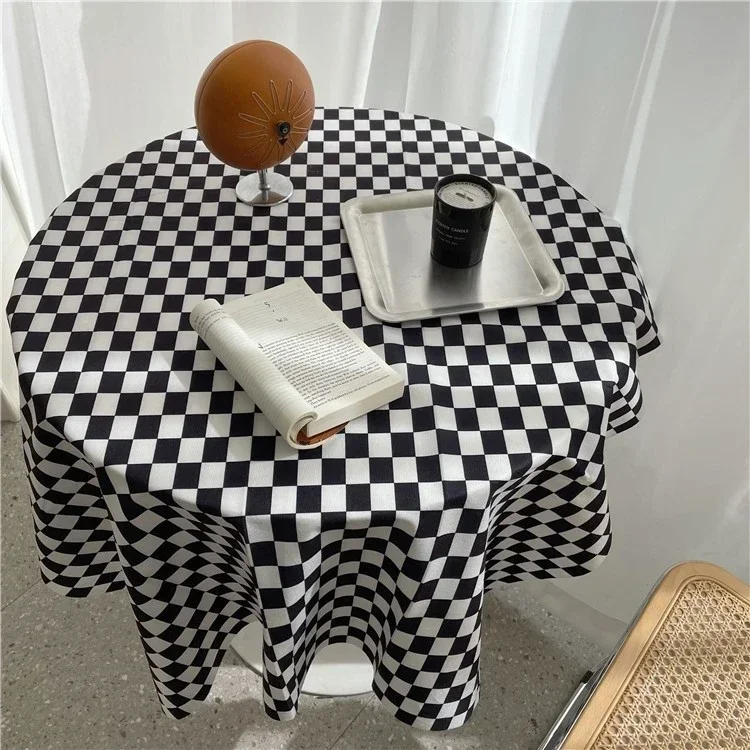 Checkerboard Tablecloth Plaid Table Cloth Rectangle Dining Table Cover Checkered Picnic Mat Cafe Desk Covers Decor 식탁보 테이블보