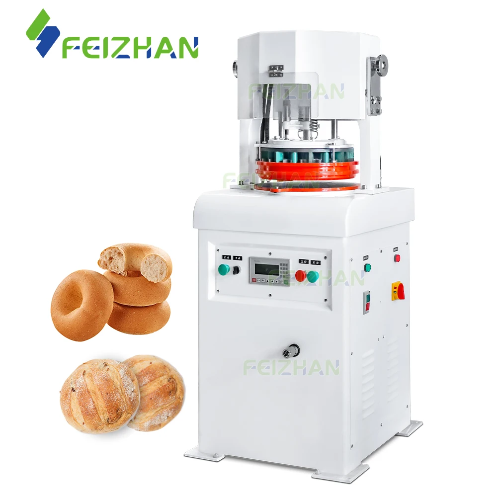 FEIZHAN Automatic Bakery Begos Bread Pizza Hamburger Dough Divider And Rounder Machine Dough Ball Cutter Making Machine Factory