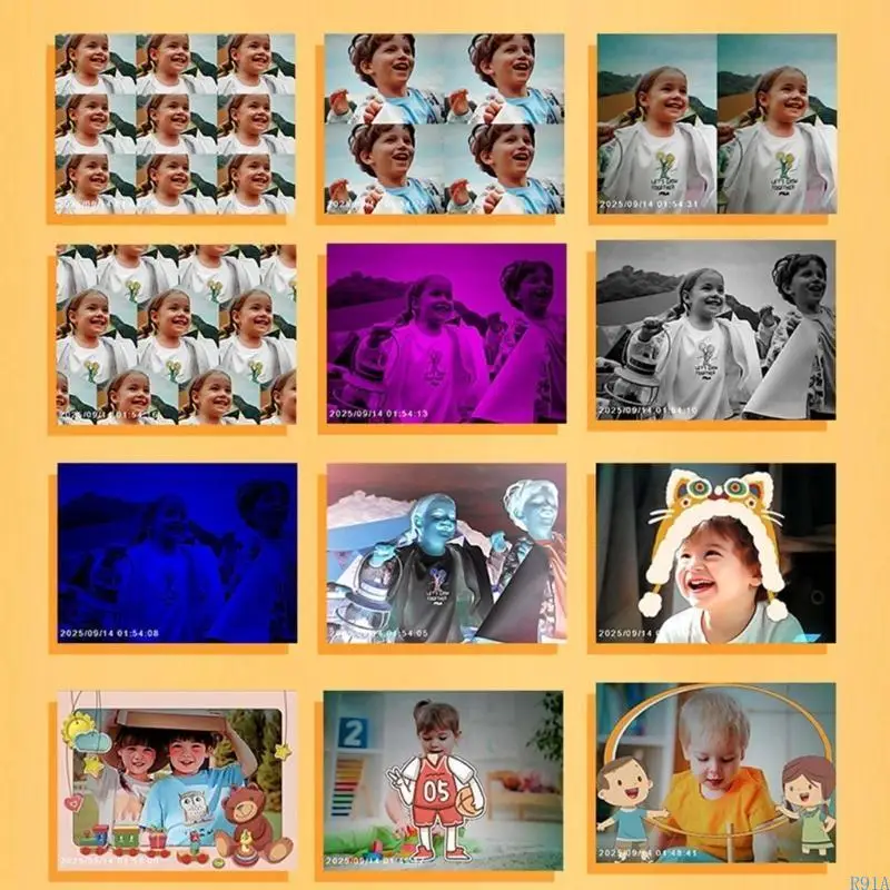 

R91A Instantly Print Kids Camera Fun And Easy To Use Black and White Thermal Printing
