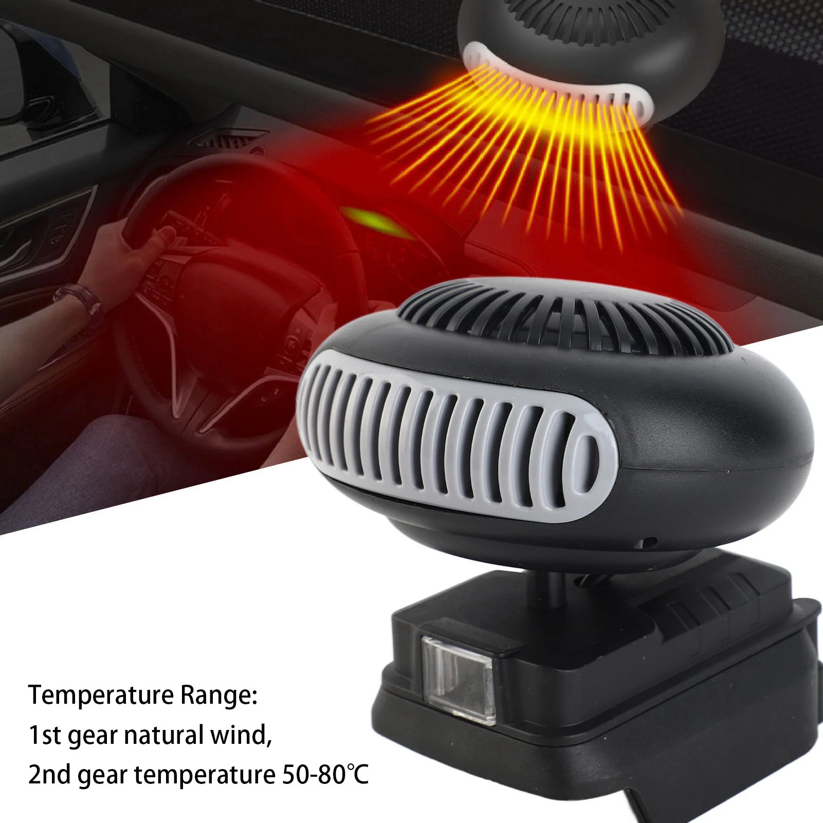 

【Новинка】Малогабаритный обогреватель 170 Вт, 2 режима, на аккумуляторе 18 В, электрический тепловентилятор для BL1815, BL1820, BL1530, BL1840, BL1850, BL1860