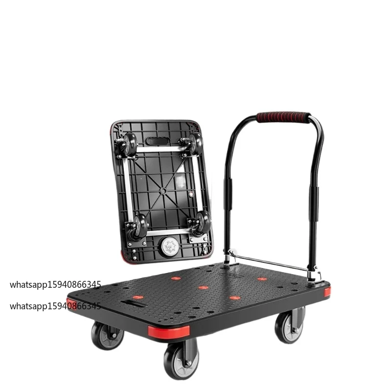 Carro eléctrico, carro de manipulación de supermercado, plataforma plegable portátil para el hogar, entrega urgente