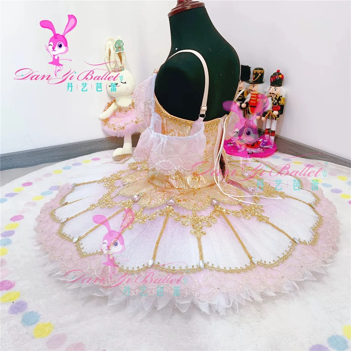 Pachita Feenpuppe Schatzrock Ballettkleid rosa Wettkampf Performance Rock professionelle Anpassung