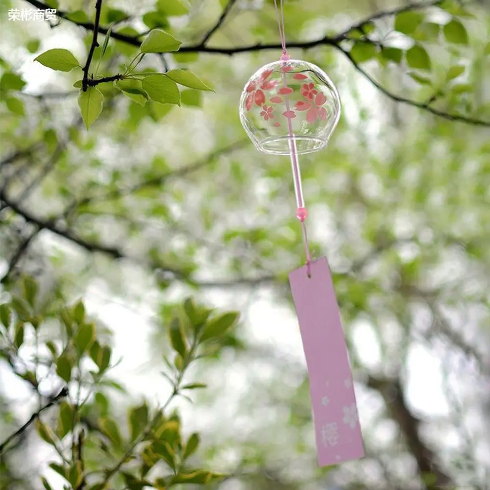 Picture 4: 1PC Wind Bell Japan Wind Chimes Handmade Glass Furin Spa Kitchen Office Decor japanese room decor For Home Decoration Party Tool