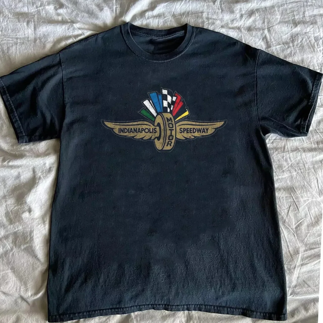 New Indianapolis Motor Speedway Black T-shirt Size S-5XL