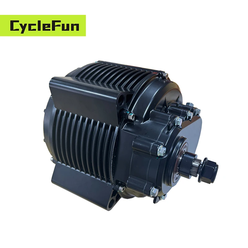 QS165 60H 10KW V3 PMSM Mid Drive Motor with 1:2.37 Gearbox Sprocket Hall Version Electric Motor For Off Road Moped - view 5