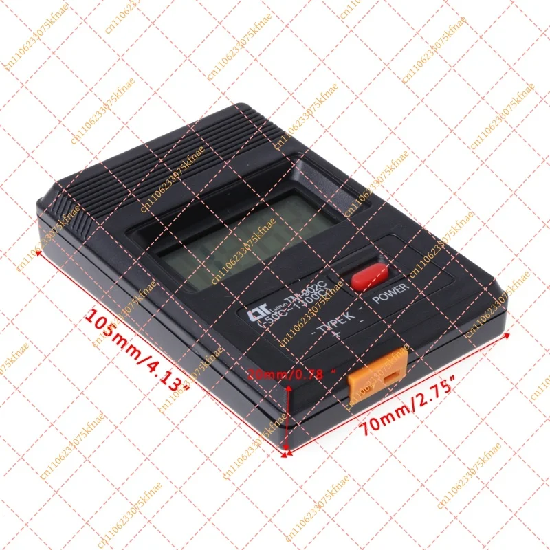 -50℃~1300℃ Portable Digital K Type Thermometer Compact Temperature Meter With Dual Thermocouple Probe