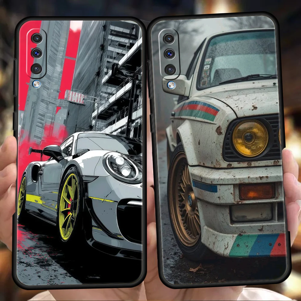 Phone Case For Samsung A56 A36 A26 A24 A12 A14 A16 A50 A70 A22 A40 A32 A34 A54 A42 A52 5G A06 Cover Cool Male Men Light Cars