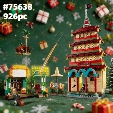 NUEVO Set de Construcción de 926 Piezas, Navegación King Luffy Batalla en Arlong Park 75638, Modelo de Bloques de Construcción Fish Man Arong Park, Regalos de Cumpleaños y Navidad