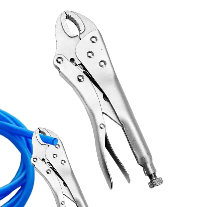 5 Inch Pliers Fixed Circular Mouth Force Wrench Clamp Heavy-duty Pressure Pliers Strong Clamping Multi-use C-type Bolt Cutters