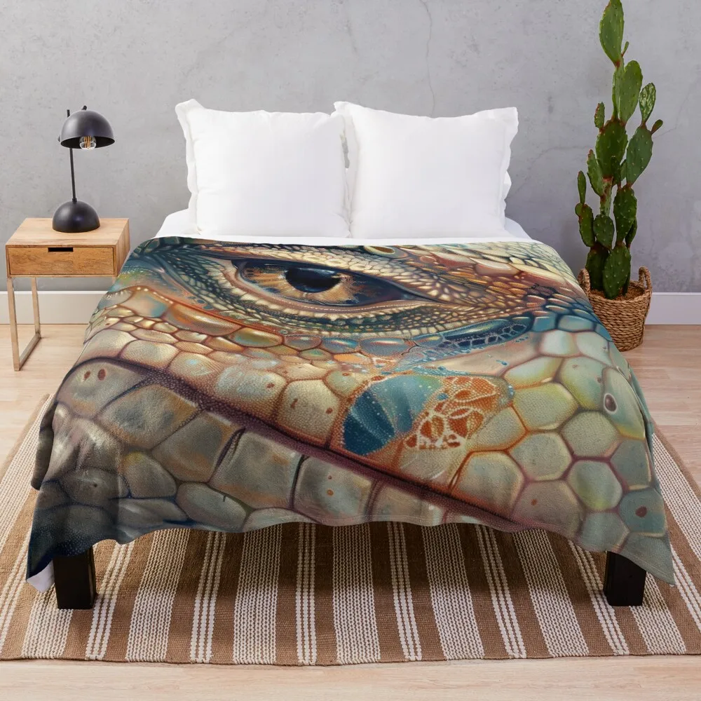 

Pastel Lizardite Throw Blanket for sofa Decorative Throw Summer Beddings Blankets Sofas Of Decoration Blankets