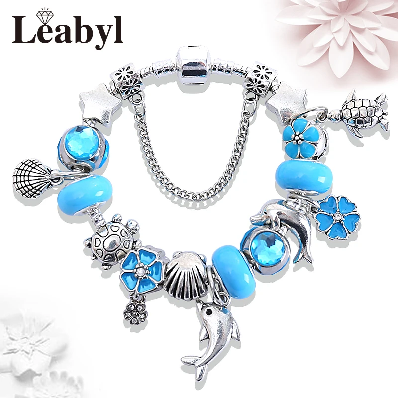 Classic Dolphin Charm Bracelets & Bangles for Women, Gift