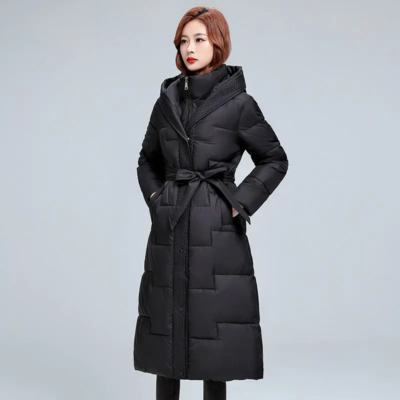 

Winter Coat New Thick Knee-length Cotton Jacket Cold Protection Warm Coat Women Clothing Trend Slim Coat
