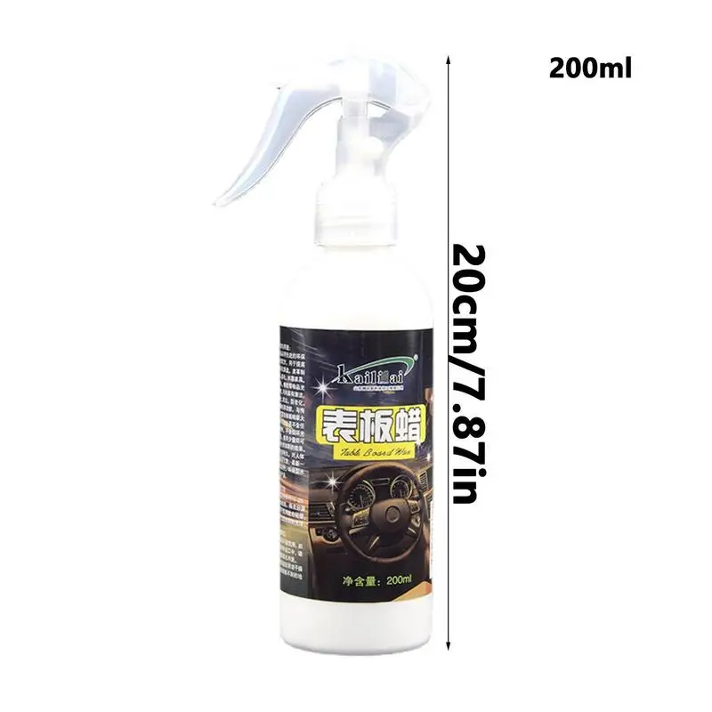 Spray de revestimiento Interior de coche, potente Spray de cera para salpicadero, limpiador de piezas de automóvil, agente detallado de automóviles para vidrio y Metal