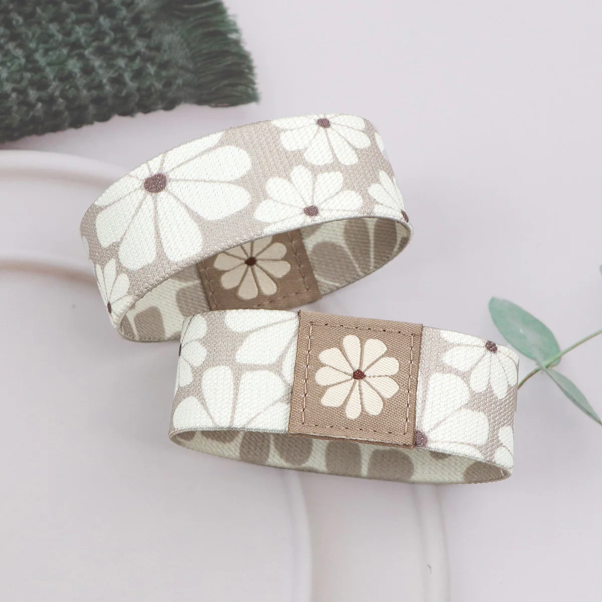 الزهور سوار للنساء الرجال شارة الرياضة معصمه حزام قصير الفن موجات مطاطا الإسورة أساور تأثيري اكسسوارات هدية #6