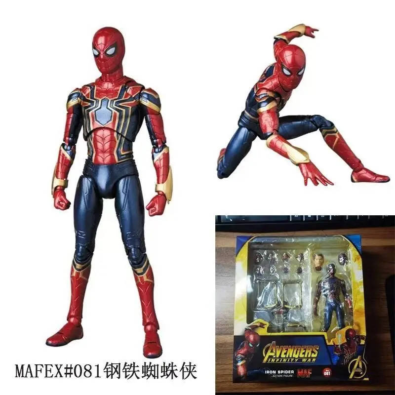 

Фигурка Человека-паука Marvel Mafex Мстители, статуя может изменить Том Голландия, лицо, Человек-паук, модель куклы, игрушки, коллекция, подарок