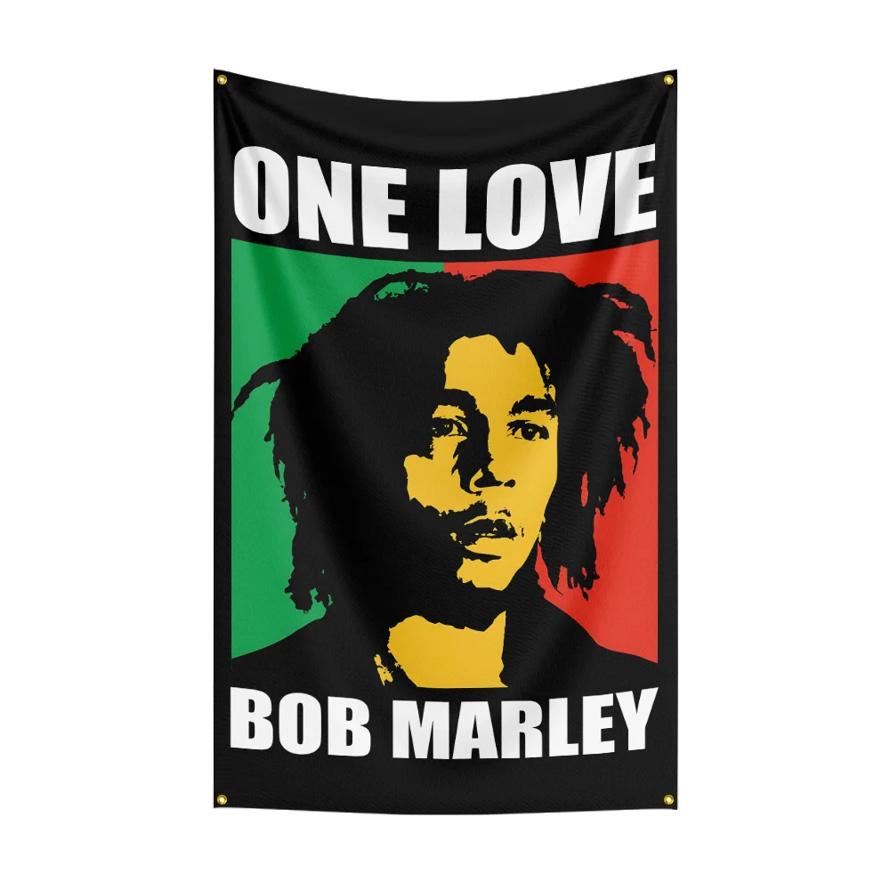 3x5 Ft Reggae Bob Marleys Flag Polyester Digital Printing Banner for Bedroom Wall Art Out Door Tapestry Decoration
