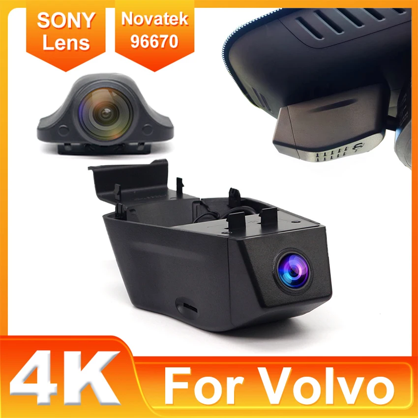 

Для Volvo XC60 S90 V90 2022-2025 Передняя и задняя видеорегистратор 4K для автомобильной камеры, видеорегистратора, видеорегистратора, видеорегистратора, записывающего устройства