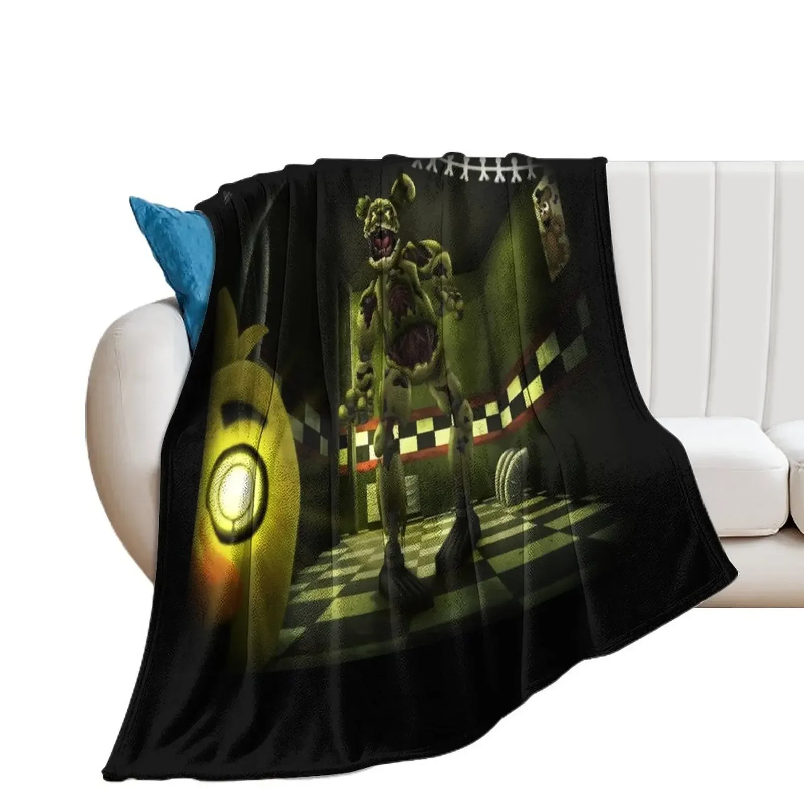 Grotesque Springtrap Throw Blanket Comforter Weighted Stuffeds Blankets