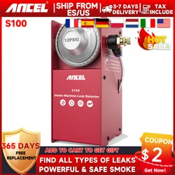 Ancel s100 auto rauchleck detektor ölrohr lecks analysator tester auto gas lecks ucher evap vakuum leck diagnose tool