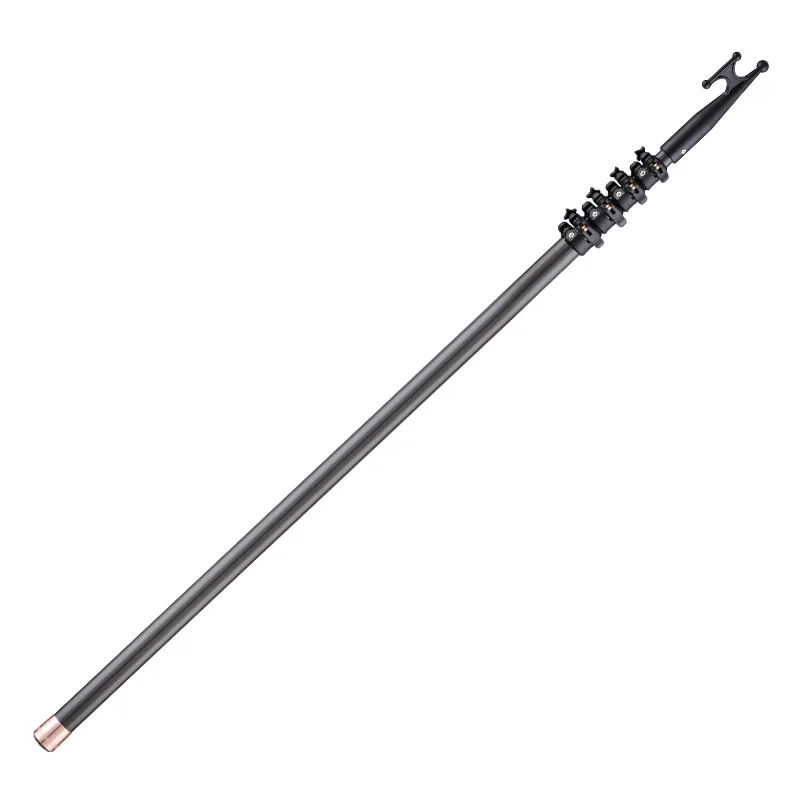 10M  Telescopic carbon tow hook carbon fiber boat hook stainless steel boat hook shore stay bar
