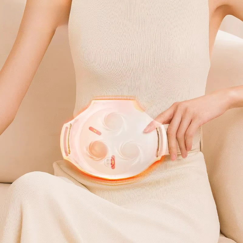 

2025 горячий заводской массажный пояс для живота, электрический разминающий пояс для похудения живота, талии, с подогревом камня, вибрация, уменьшение жира, домашнее использование