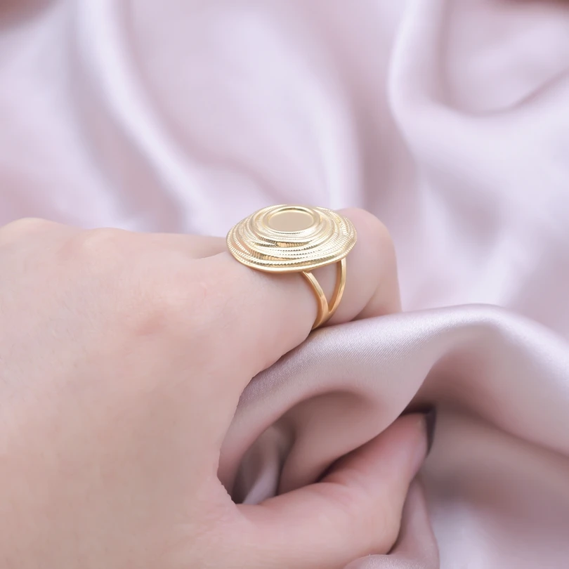 DIY Yourself Drunken Thread Charm Ring Open Adjustable Stainless Steel Rings For Women Men Fashion Jewelry Gold/Silver Color