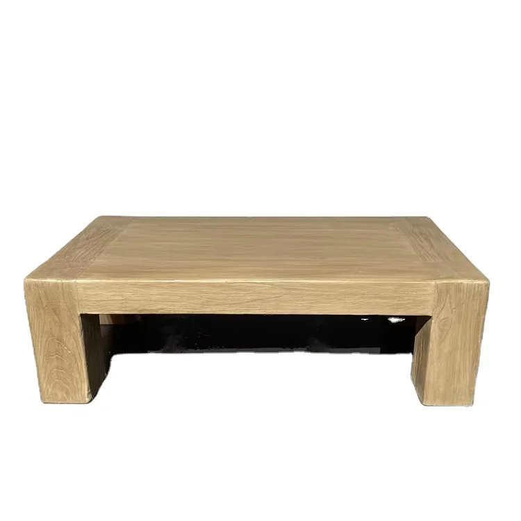 

Wabisabi style retro wooden coffee table living room