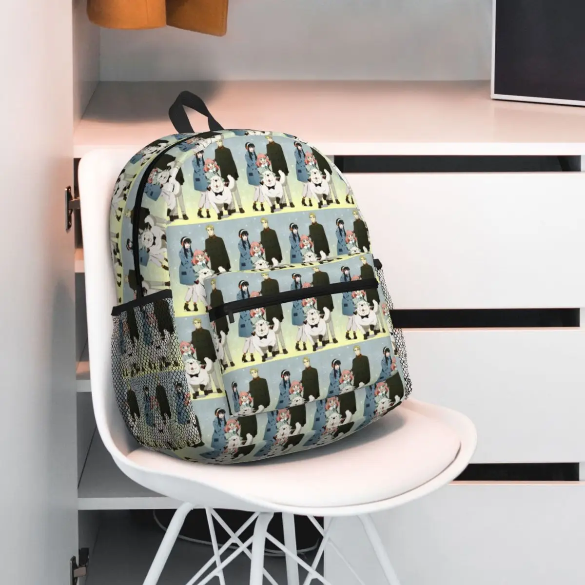 

Spy X Family Anime A-Anya Cartoon Student Backpack School Bag Hiking Travel Daypack for Men Women Fashion Bookbag Shoulder Bags