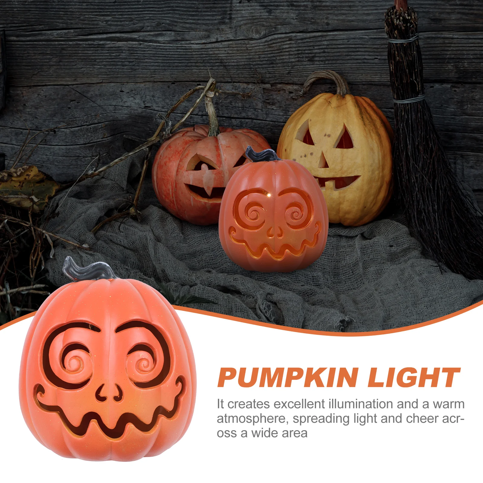 Pumpkin Lantern Decoration Outdoor Decorations Ornament Halloween Costumes Chic Party Electronic