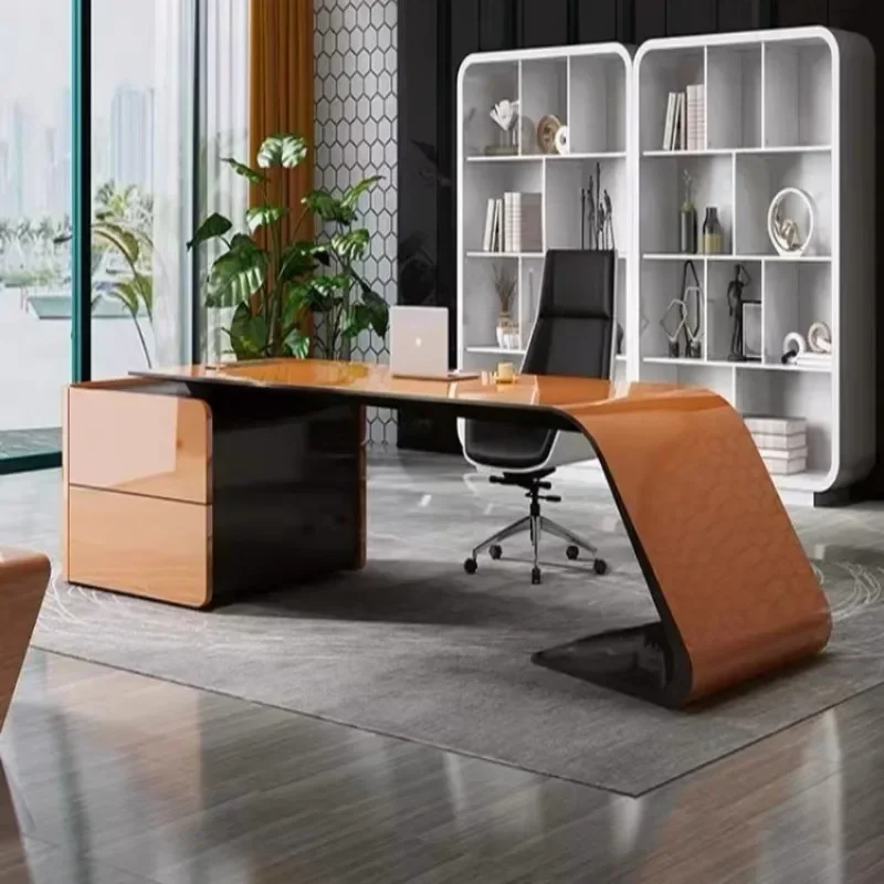 Bedroom Conference Office Desk Corner Executive Light Luxury Unique Computer Desks Stand Up Long Escritorio Office Furniture