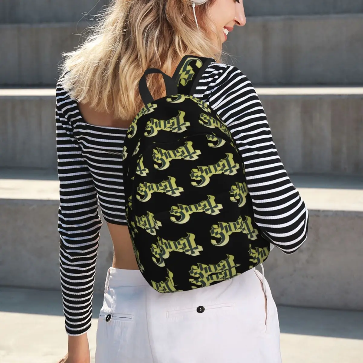 Rock Band Ghost BC Backpack Hot Sale Daypack Large Capacity Boys Girls BookBag School Bag Shoulder Bags for Men Women