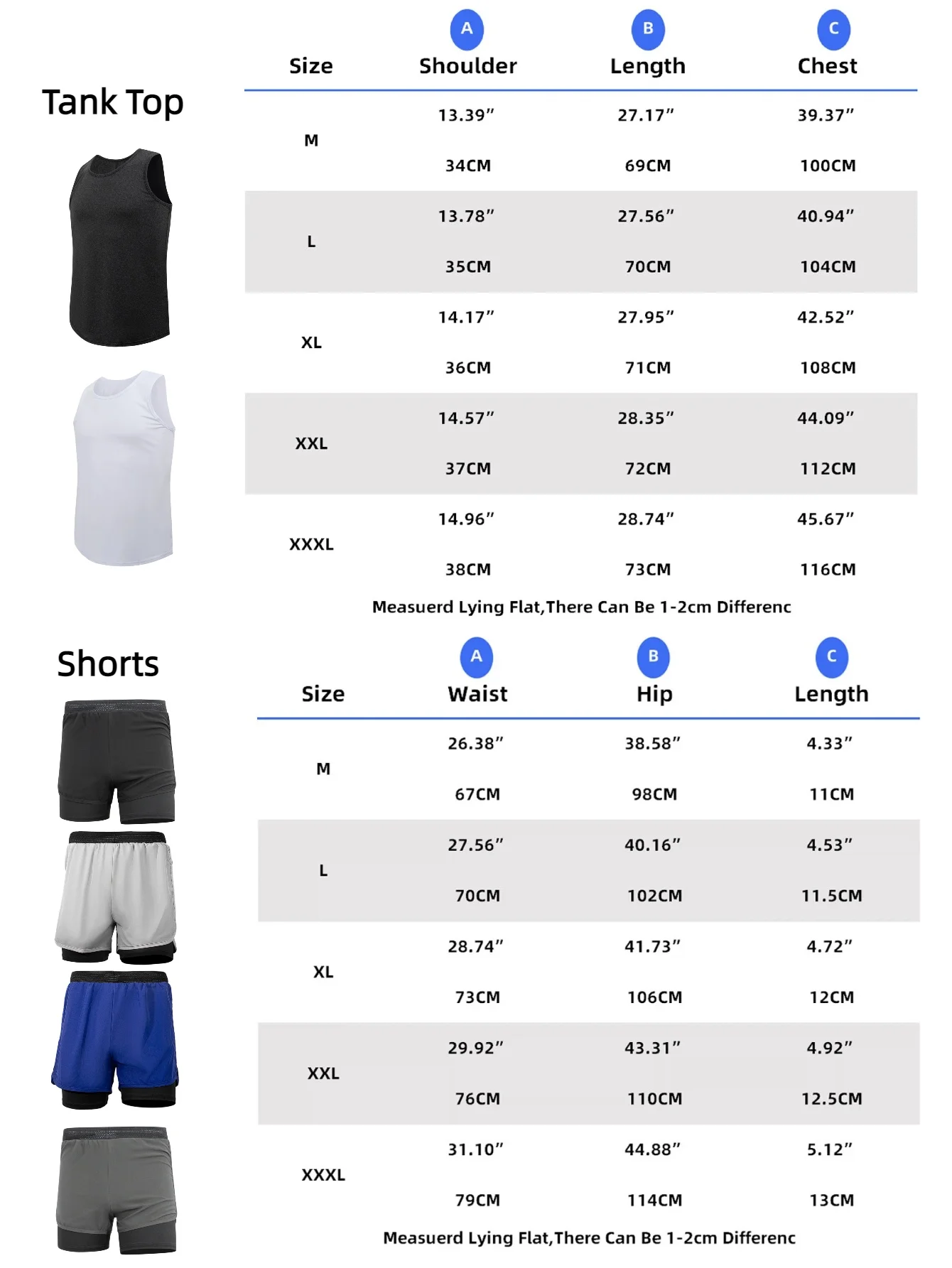 Conjunto masculino de duas peças, regata esportiva de verão e shorts 2 em 1, casual, gola redonda, sem mangas, com zíper e bolso na cintura, M-3XL