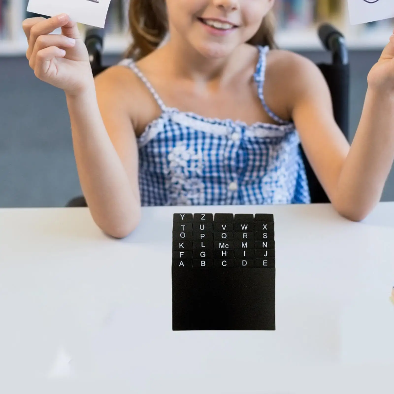 30 قطعة بطاقات الفهرس 3 × 5 بوصة فواصل A-z فواصل الملفات الأبجدية أداة الدراسة فواصل الأبجدية علامات التبويب باللون الأسود للمدرسة