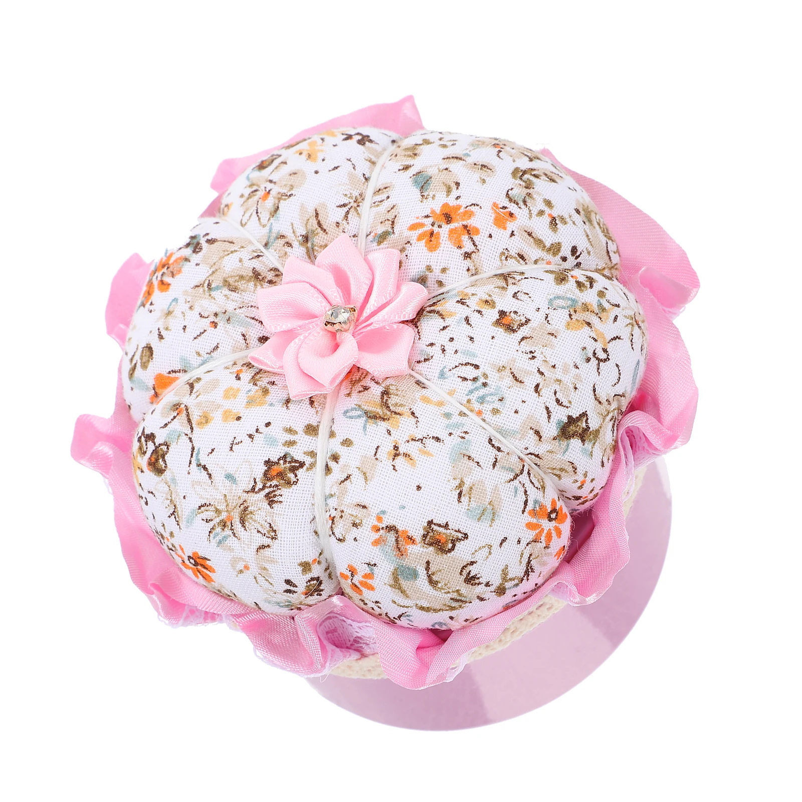 

Pumpkin Sewing Needle Cushion Box Storage Jar Ball Head Quilting Pins Pin Holder for Home Office DIY Pin Cushions for Sewing