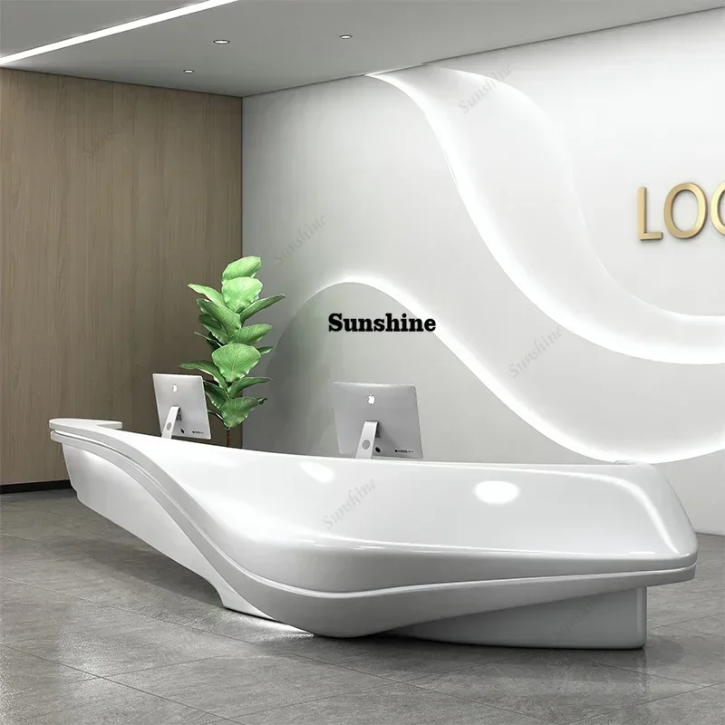 

Minimalist Lectern Reception Desk Luxury Conference Podium Simple Mobile Reception Desk Study Aesthetic Bureau Lounge Furniture