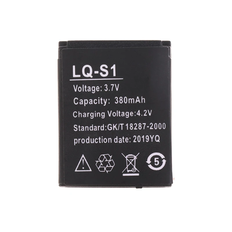 LQ-S1 Smart Watch Batterie 3.7V 380mAh Rechargeable Eddie ion Polymère Batterie Pour Smart Watch DJ-09 DZ09 GJD FYM-M9 SCX-M9