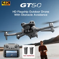 Dron GT50 con cámaras duales 4K, pantalla de 4,3 pulgadas, sin escobillas, WiFi, fotografía aérea profesional, Mini Drones RC Quadcopter