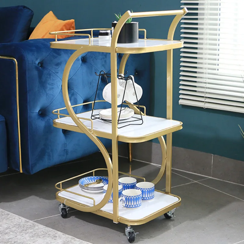 Furniture Aesthetics Beauty Rolling Tray Dental Trolley Gold Cart Tattoo Professional Hairdresser Utility Muebles Belleza Moving