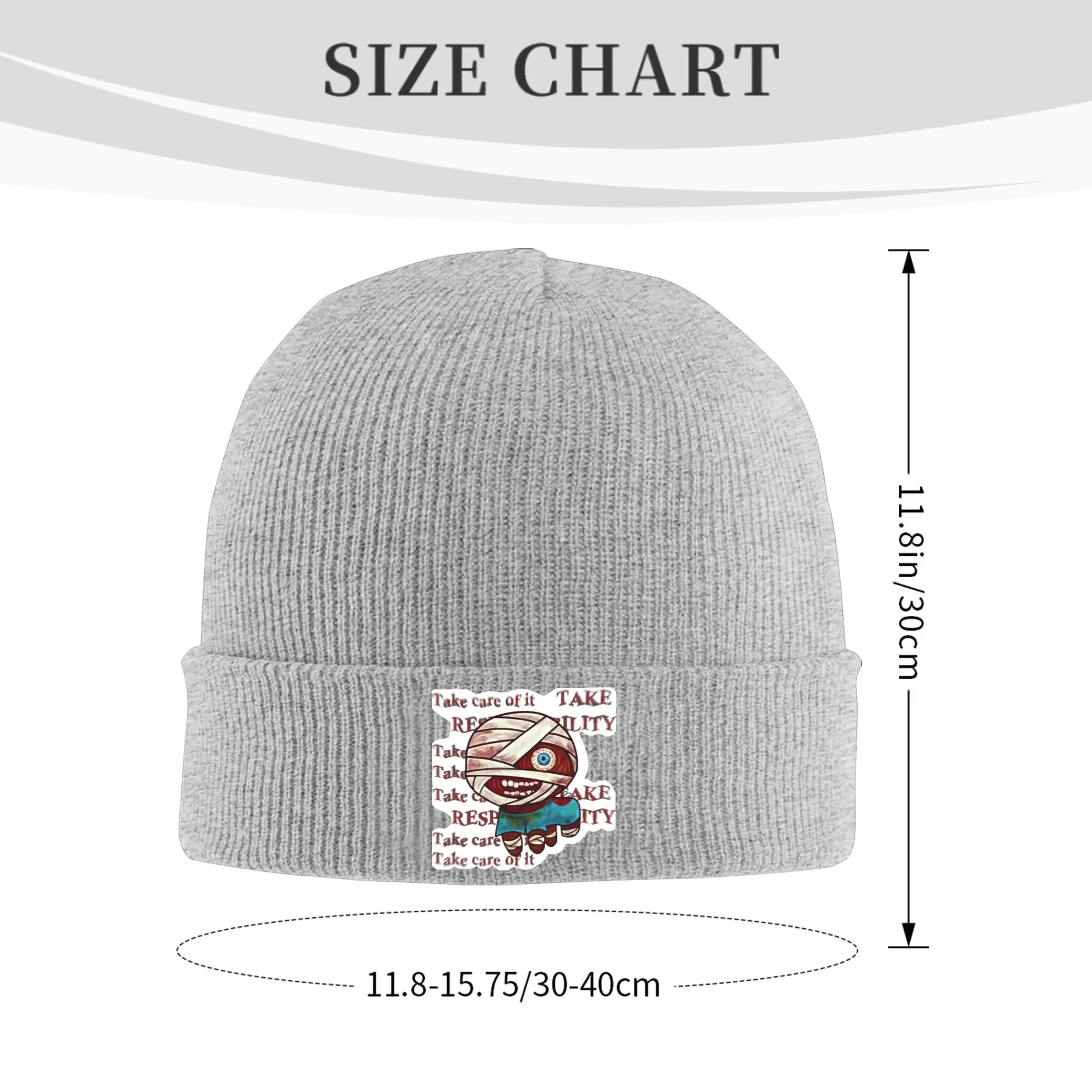 Captain Curly 'Tism Mouthwashing Knitted Hat for Women Men Beanies Autumn Winter Hat Acrylic  Crochet Caps